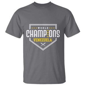 Venezuela 2026 Champions T Shirt Baseball Venezuelan Pride TS12 Charcoal Print Your Wear