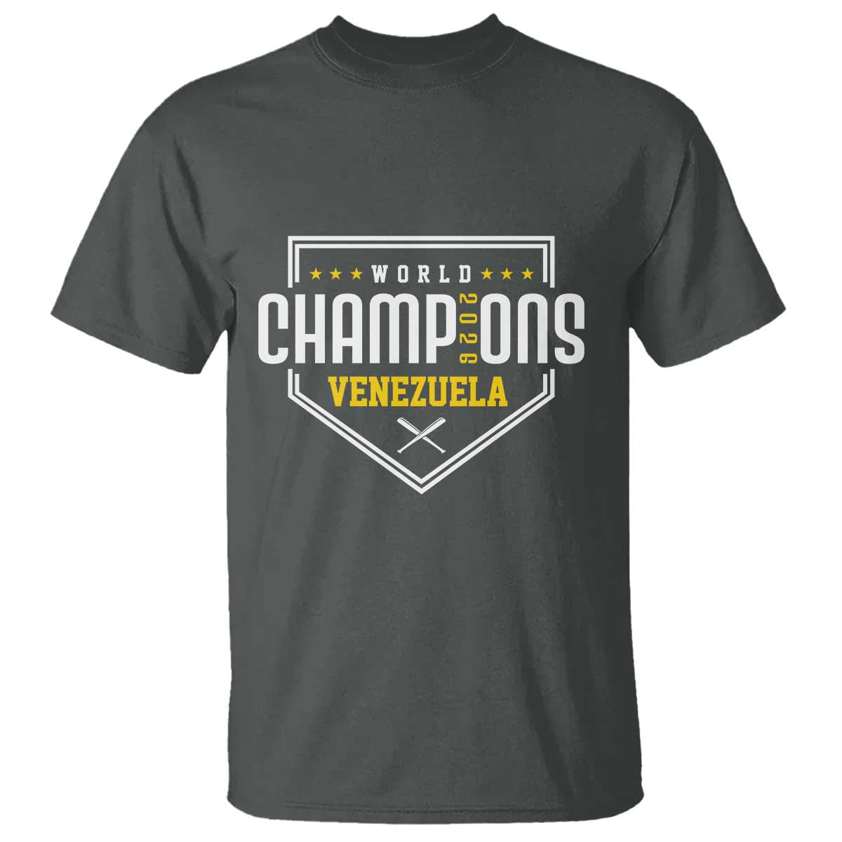 Venezuela 2026 Champions T Shirt Baseball Venezuelan Pride TS12 Dark Heather Print Your Wear
