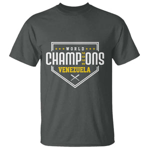 Venezuela 2026 Champions T Shirt Baseball Venezuelan Pride TS12 Dark Heather Print Your Wear
