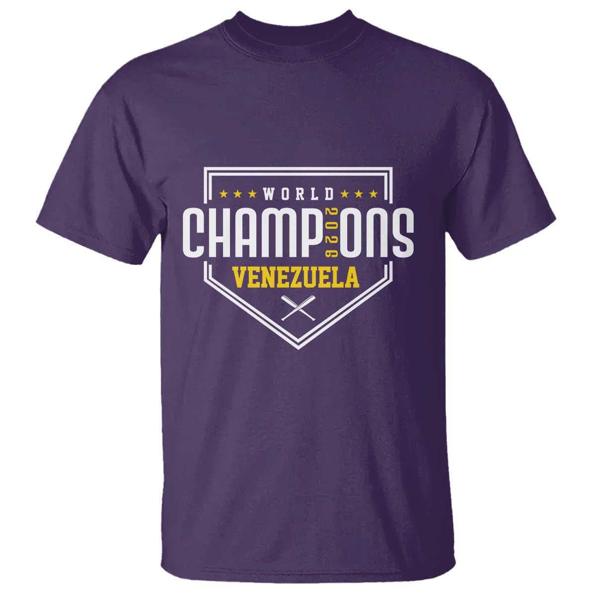 Venezuela 2026 Champions T Shirt Baseball Venezuelan Pride TS12 Purple Print Your Wear