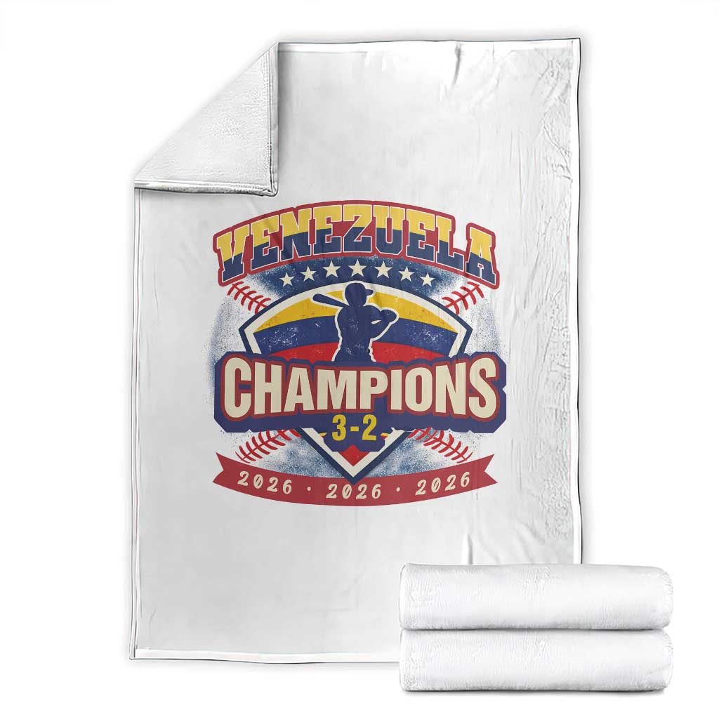 Venezuela 2026 Champions Throw Blanket Baseball Fan Pride TS12 White Print Your Wear
