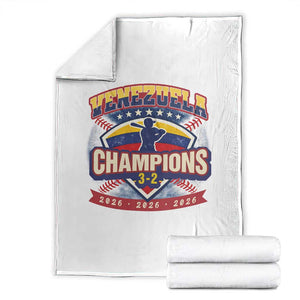 Venezuela 2026 Champions Throw Blanket Baseball Fan Pride TS12 White Print Your Wear