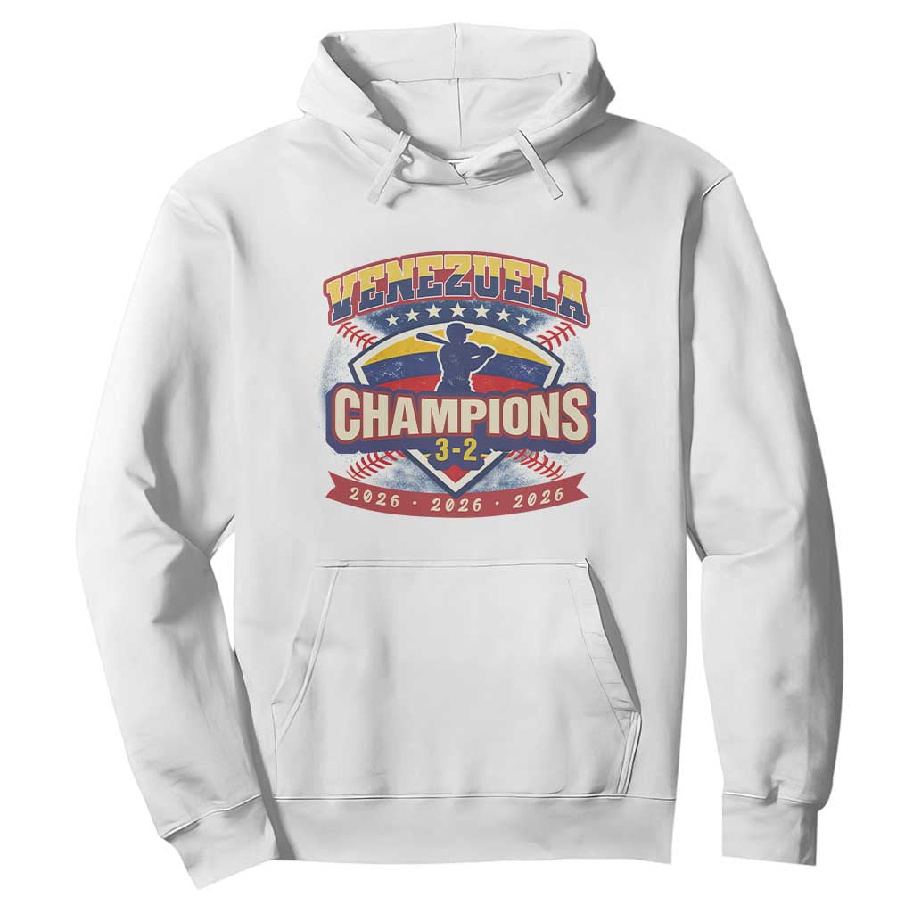Venezuela 2026 Champions Hoodie Baseball Fan Pride TS12 White Print Your Wear