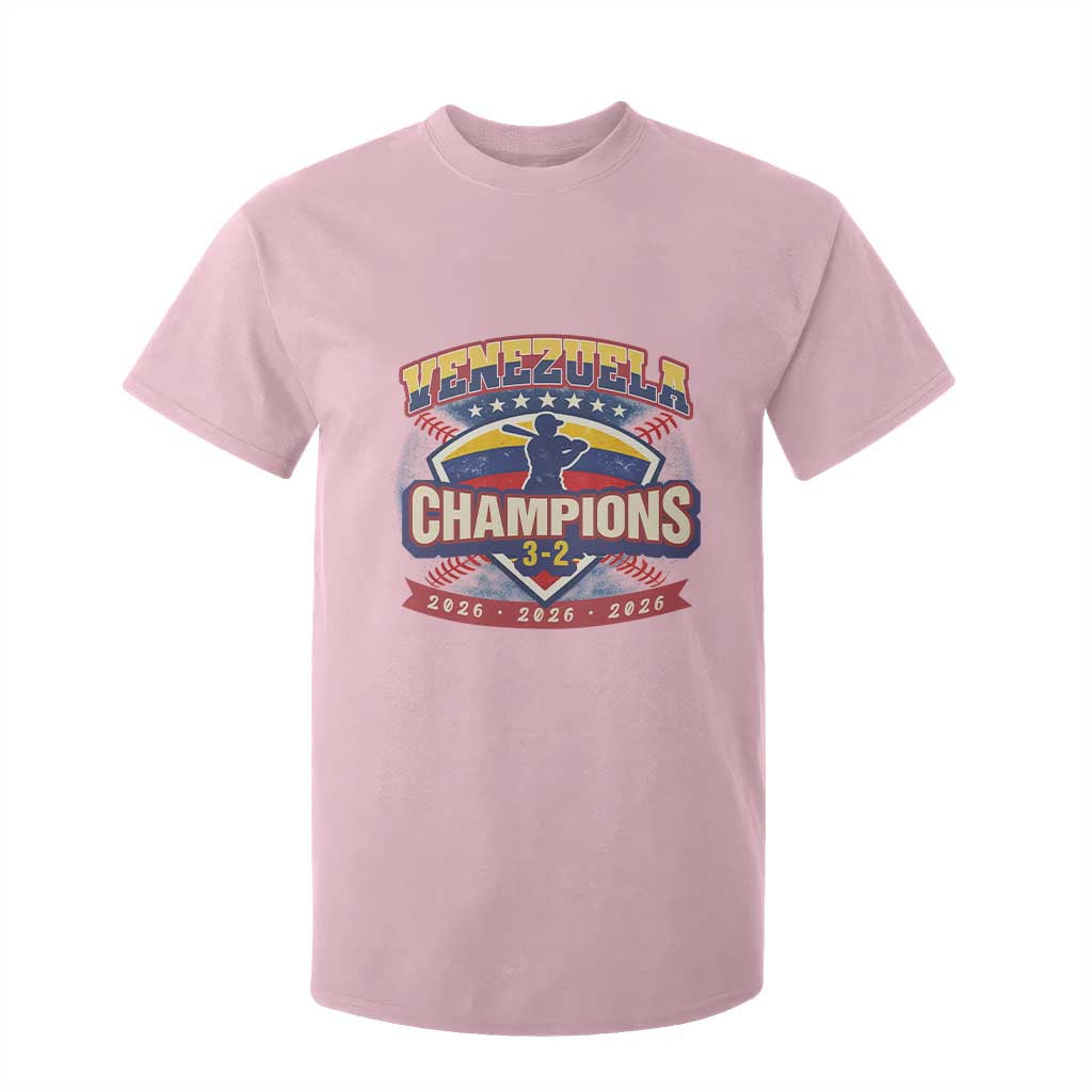 Venezuela 2026 Champions T Shirt For Kid Baseball Fan Pride TS12 Light Pink Print Your Wear