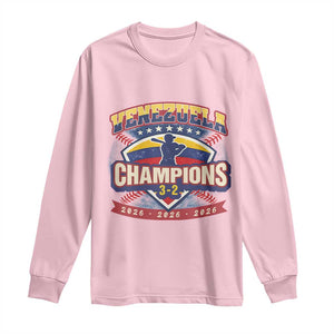 Venezuela 2026 Champions Long Sleeve Shirt Baseball Fan Pride TS12 Light Pink Print Your Wear