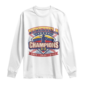 Venezuela 2026 Champions Long Sleeve Shirt Baseball Fan Pride TS12 White Print Your Wear