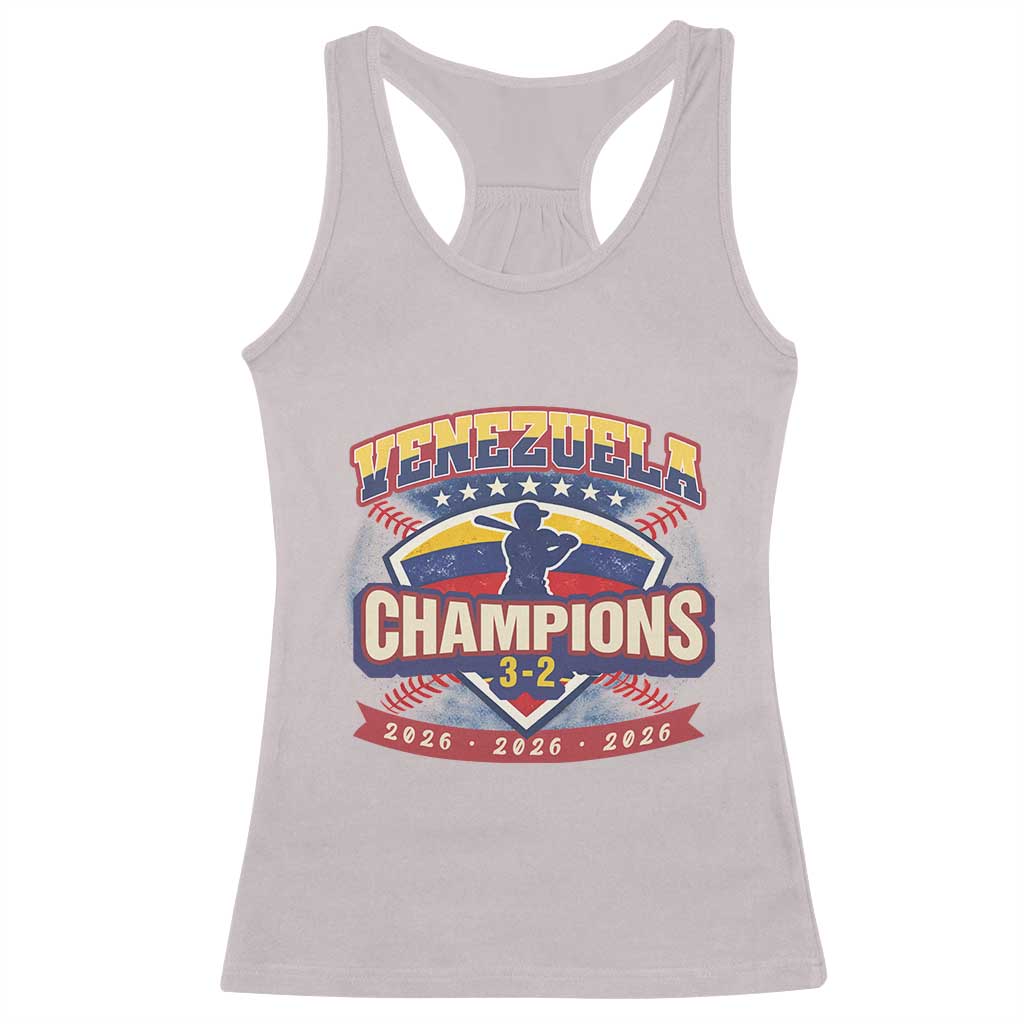 Venezuela 2026 Champions Racerback Tank Top Baseball Fan Pride TS12 Ice Gray Print Your Wear