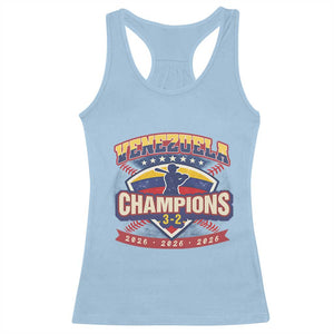 Venezuela 2026 Champions Racerback Tank Top Baseball Fan Pride TS12 Light Blue Print Your Wear