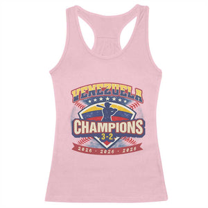 Venezuela 2026 Champions Racerback Tank Top Baseball Fan Pride TS12 Light Pink Print Your Wear