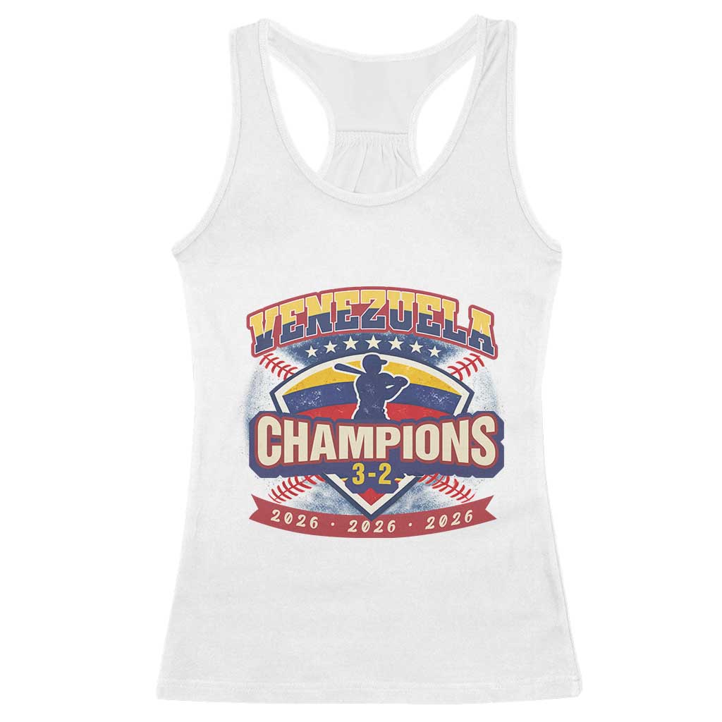 Venezuela 2026 Champions Racerback Tank Top Baseball Fan Pride TS12 White Print Your Wear