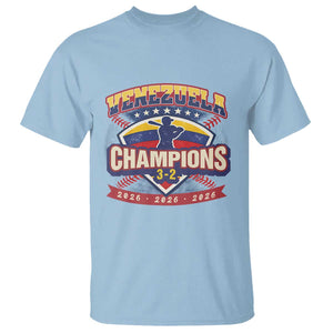 Venezuela 2026 Champions T Shirt Baseball Fan Pride TS12 Light Blue Print Your Wear