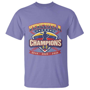 Venezuela 2026 Champions T Shirt Baseball Fan Pride TS12 Violet Print Your Wear
