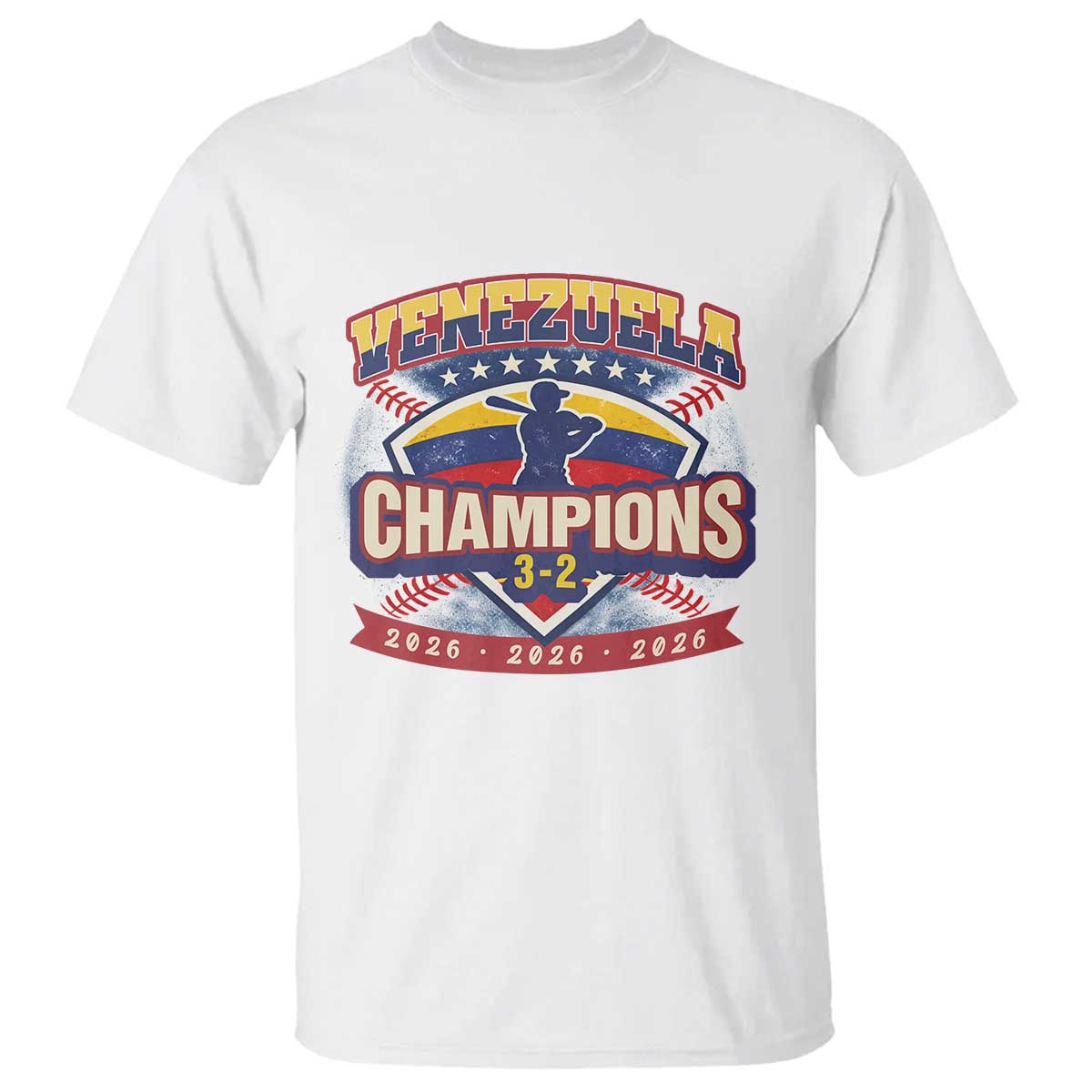 Venezuela 2026 Champions T Shirt Baseball Fan Pride TS12 White Print Your Wear