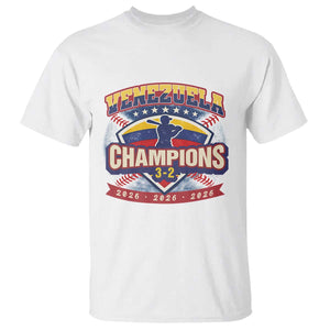 Venezuela 2026 Champions T Shirt Baseball Fan Pride TS12 White Print Your Wear