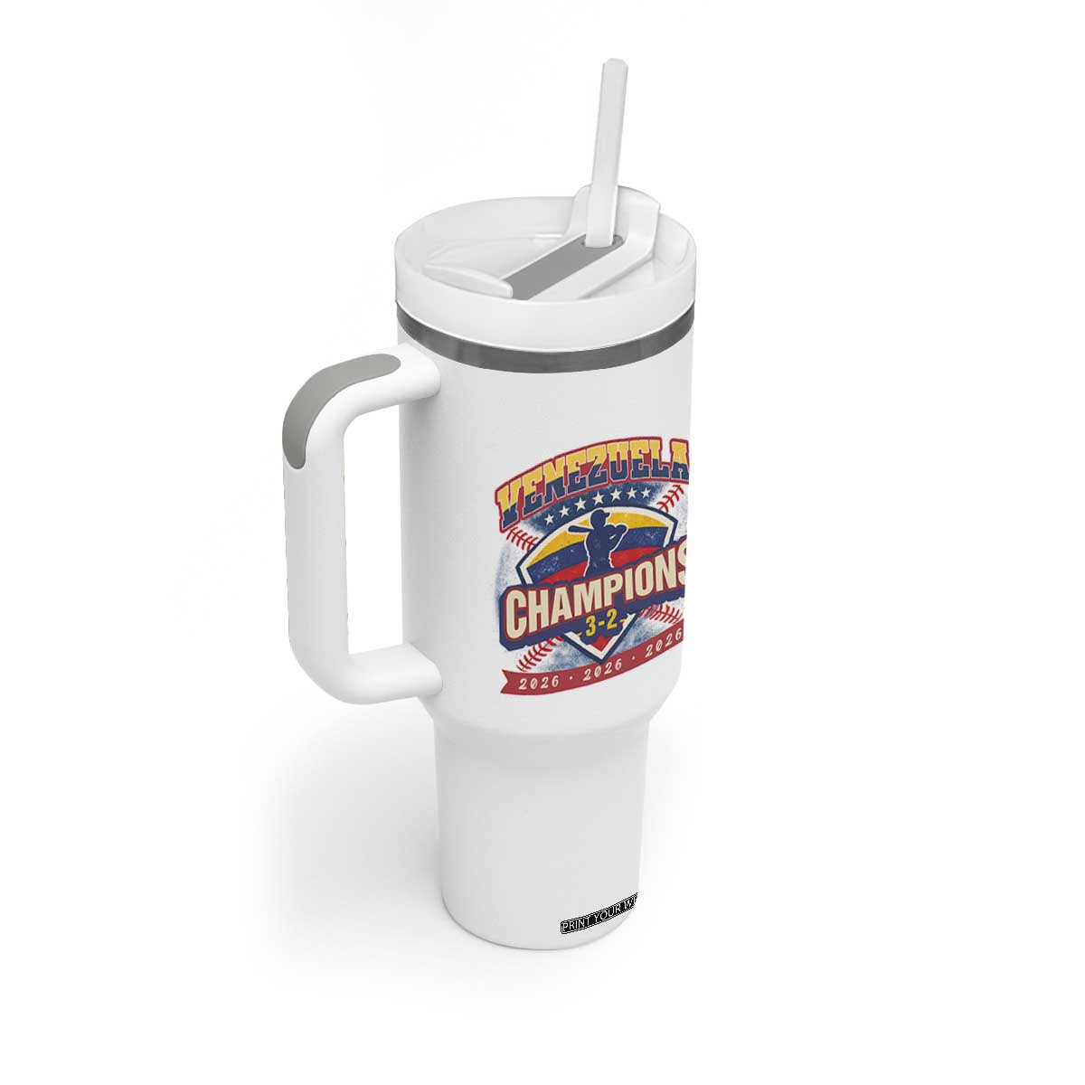 Venezuela 2026 Champions Tumbler With Handle Baseball Fan Pride TS12 Print Your Wear