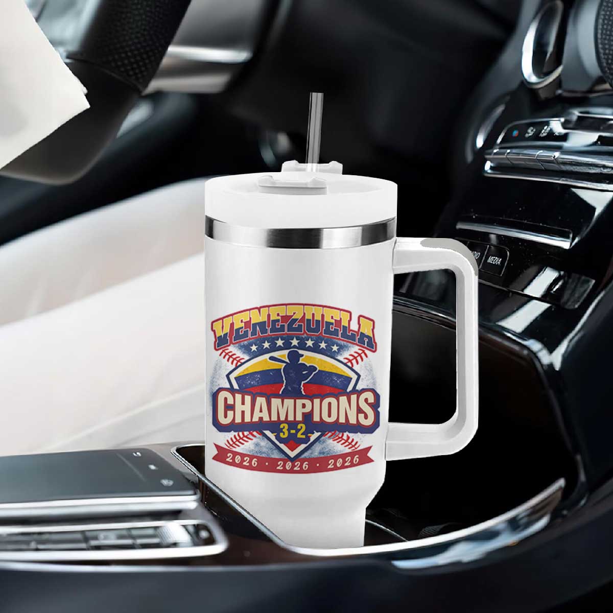 Venezuela 2026 Champions Tumbler With Handle Baseball Fan Pride TS12 Print Your Wear