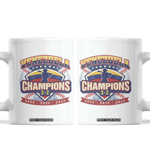 Venezuela 2026 Champions Coffee Mug - Baseball Fan Pride TS12 White Print Your Wear