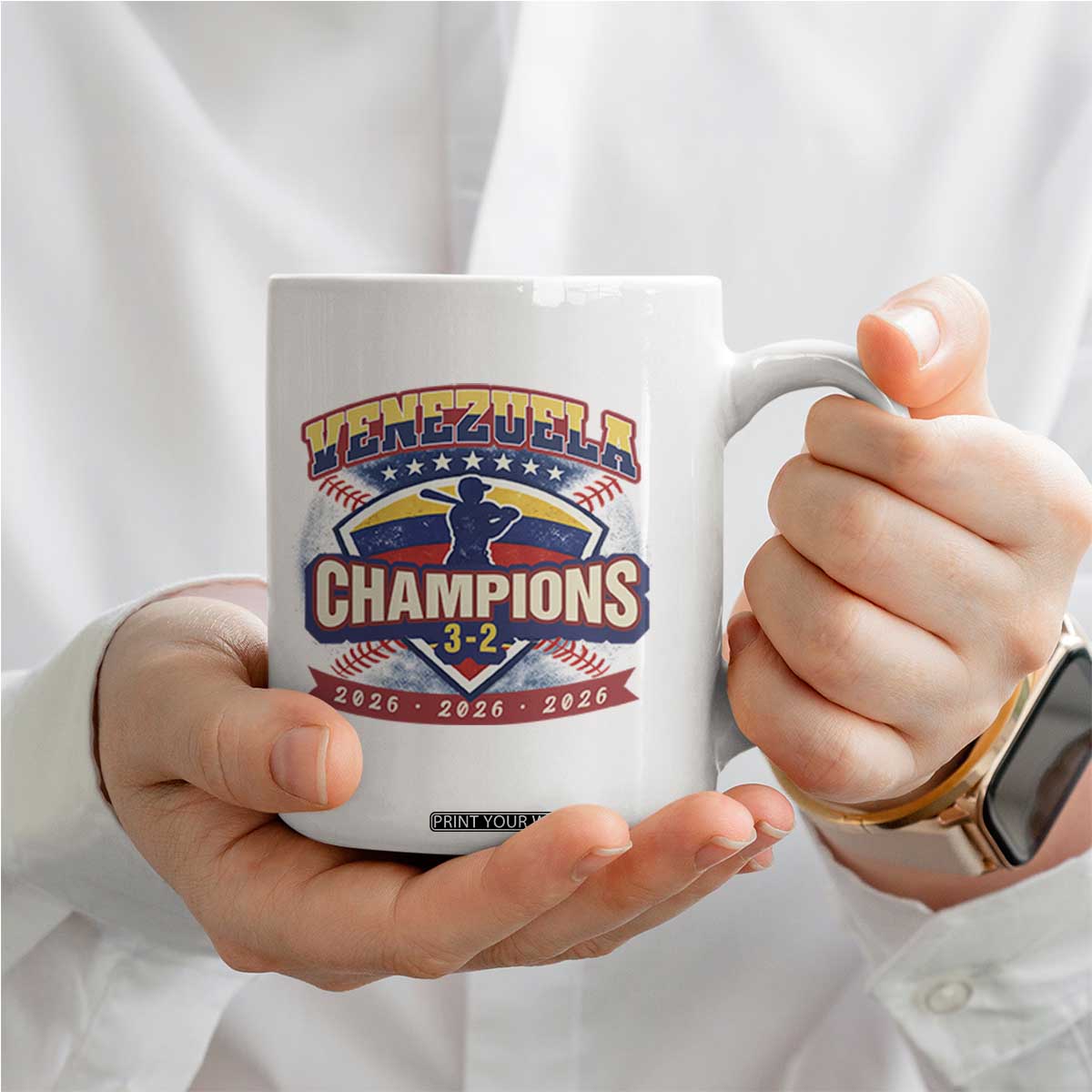 Venezuela 2026 Champions Coffee Mug - Baseball Fan Pride TS12 Print Your Wear