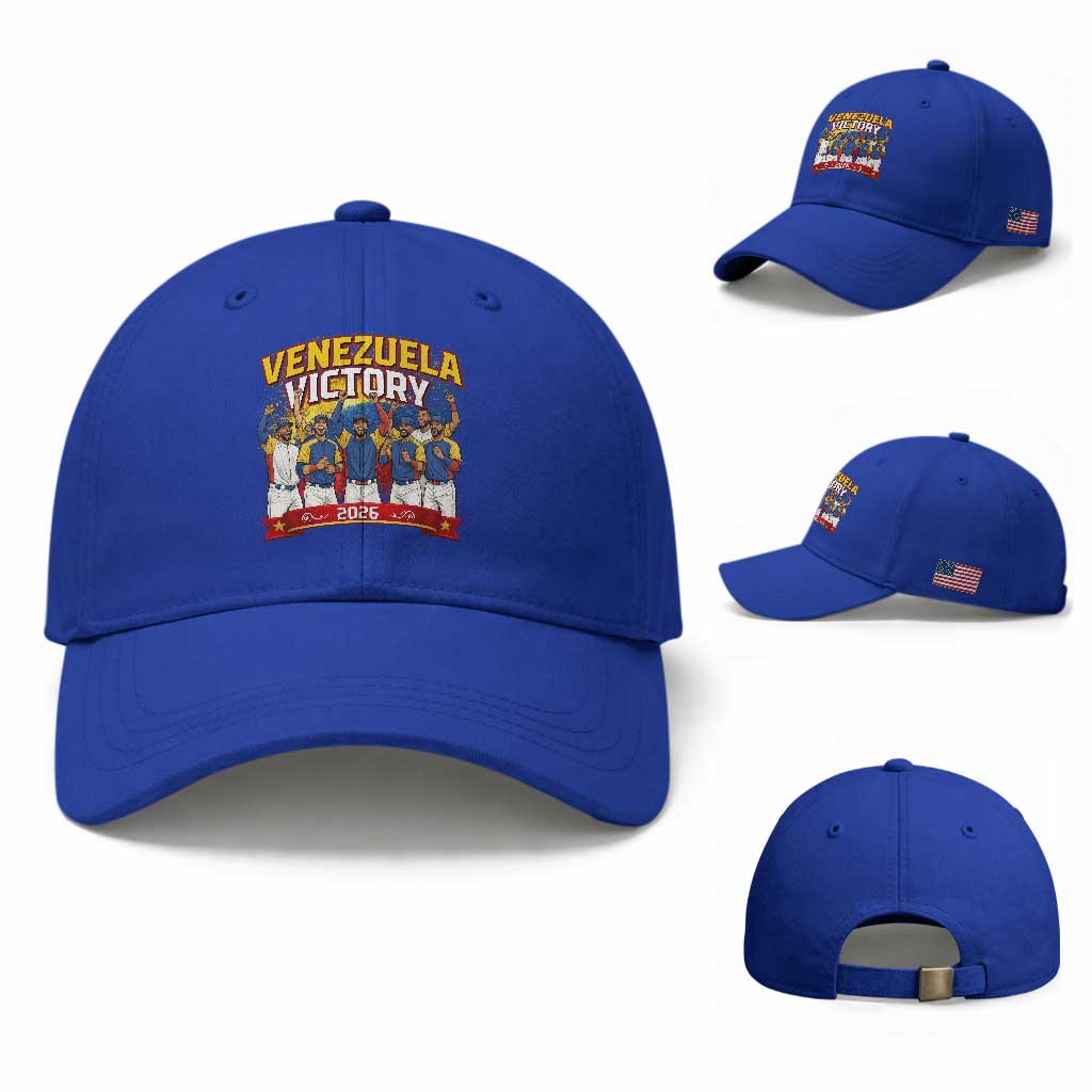 Venezuela Baseball Victory Baseball Cap Venezuelan Pride Gift TS12 Baseball Cap Universal Fit Royal Blue Print Your Wear