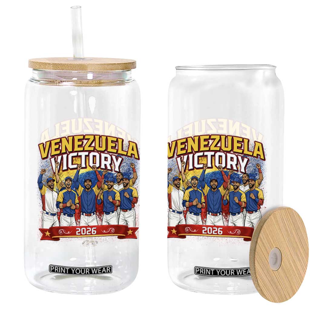 Venezuela Baseball Victory Glass Can Venezuelan Pride Gift TS12 Print Your Wear
