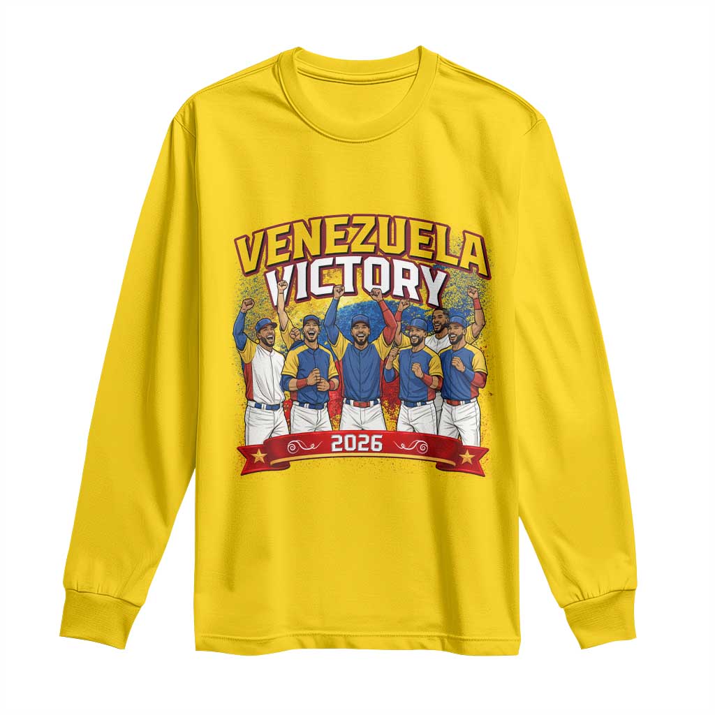 Venezuela Baseball Victory Long Sleeve Shirt Venezuelan Pride Gift TS12 Daisy Print Your Wear