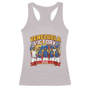 Venezuela Baseball Victory Racerback Tank Top Venezuelan Pride Gift TS12 Ice Gray Print Your Wear