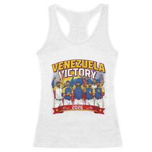 Venezuela Baseball Victory Racerback Tank Top Venezuelan Pride Gift TS12 White Print Your Wear