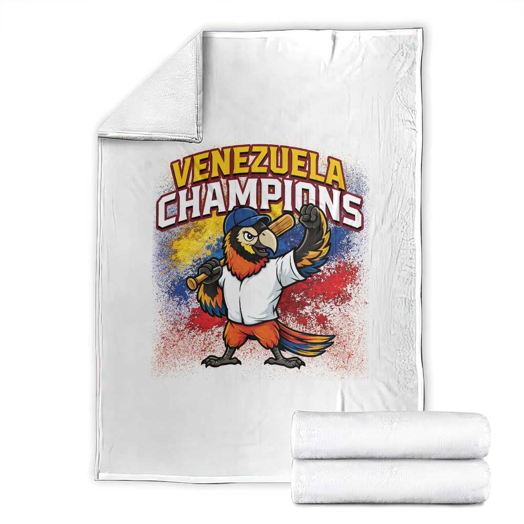 Venezuela Baseball Champions Throw Blanket Troupial Bird Patriotic Pride TS12 Black Print Your Wear