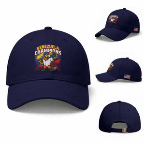 Venezuela Baseball Champions Baseball Cap Troupial Bird Patriotic Pride TS12 Baseball Cap Universal Fit Dark Blue Print Your Wear