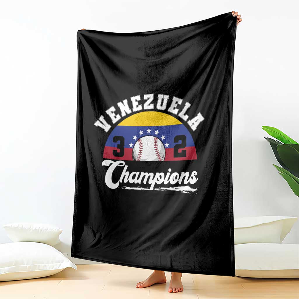 Venezuela 2026 Champions Throw Blanket Vintage 7 Stars Flag Baseball Pride TS12 Print Your Wear