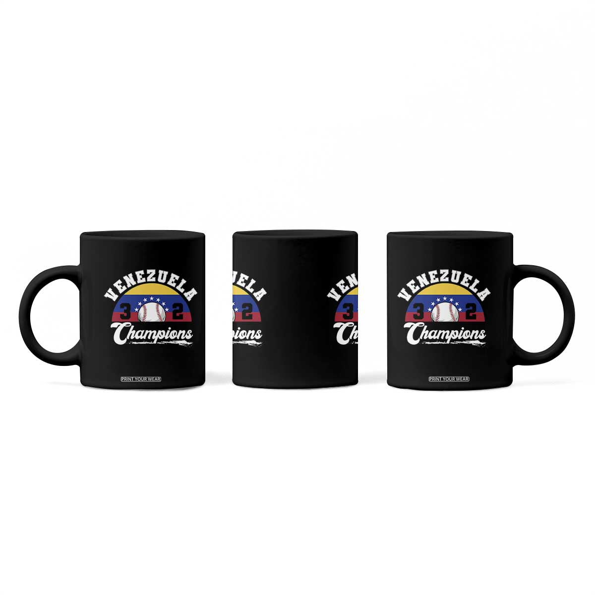 Venezuela 2026 Champions Coffee Mug Vintage 7 Stars Flag Baseball Pride TS12 Print Your Wear
