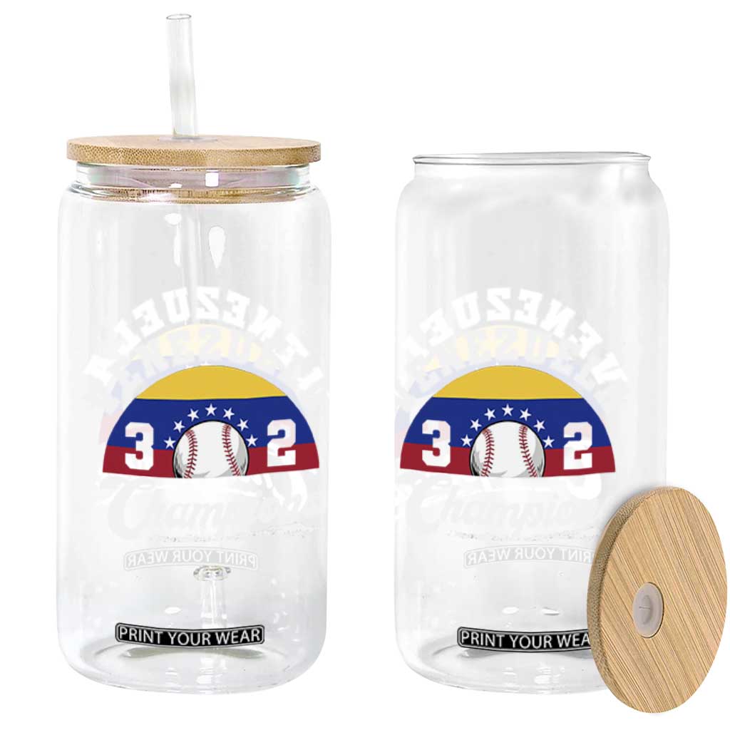 Venezuela 2026 Champions Glass Can Vintage 7 Stars Flag Baseball Pride TS12 Print Your Wear