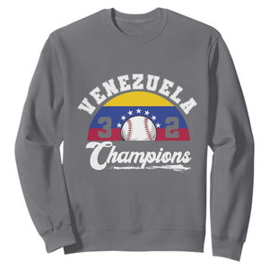 Venezuela 2026 Champions Sweatshirt Vintage 7 Stars Flag Baseball Pride TS12 Charcoal Print Your Wear