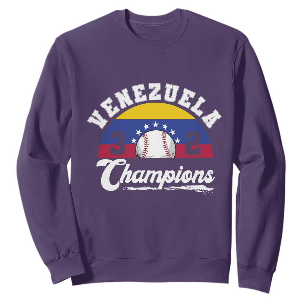 Venezuela 2026 Champions Sweatshirt Vintage 7 Stars Flag Baseball Pride TS12 Purple Print Your Wear
