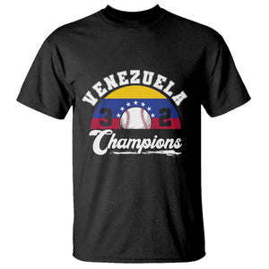 Venezuela 2026 Champions T Shirt Vintage 7 Stars Flag Baseball Pride TS12 Black Print Your Wear