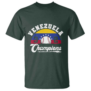 Venezuela 2026 Champions T Shirt Vintage 7 Stars Flag Baseball Pride TS12 Dark Forest Green Print Your Wear