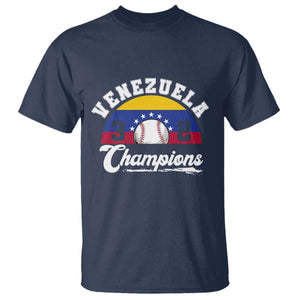 Venezuela 2026 Champions T Shirt Vintage 7 Stars Flag Baseball Pride TS12 Navy Print Your Wear