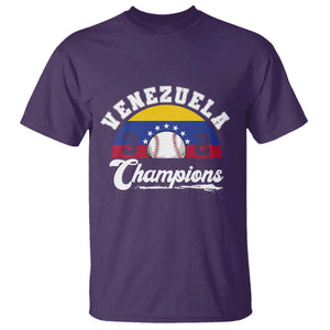 Venezuela 2026 Champions T Shirt Vintage 7 Stars Flag Baseball Pride TS12 Purple Print Your Wear