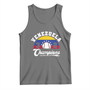 Venezuela 2026 Champions Tank Top Vintage 7 Stars Flag Baseball Pride TS12 Black Heather Print Your Wear