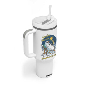 Melting Snowman Christmas In July Tumbler With Handle It Is Fine Everything Is Fine TS12 Print Your Wear