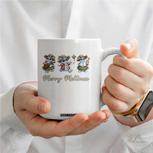 Funny Hawaiian Snowman Summer Graphic Coffee Mug Merry Meltmas TS12 Print Your Wear