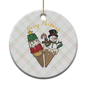 Christmas In July Ice Cream Snowman Graphic Ceramic Ornament Merry Meltmas TS12 1pc Christmas Plaid Print Your Wear