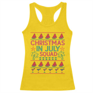 Christmas In July Squad Racerback Tank Top Tropical Beach Party Graphic TS12 Daisy Print Your Wear