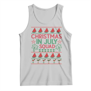 Christmas In July Squad Tank Top Tropical Beach Party Graphic TS12 Ash Print Your Wear