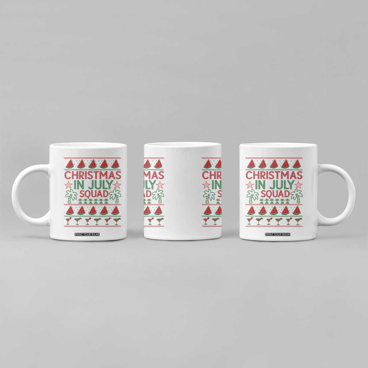 Christmas In July Squad Coffee Mug Tropical Beach Party Graphic TS12 Print Your Wear