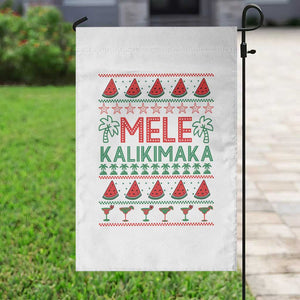Mele Kalikimaka Garden Flag Hawaiian Ugly Christmas Sweater TS12 Print Your Wear