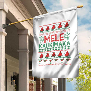Mele Kalikimaka Garden Flag Hawaiian Ugly Christmas Sweater TS12 Print Your Wear