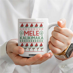 Mele Kalikimaka Coffee Mug Hawaiian Ugly Christmas Sweater TS12 Print Your Wear