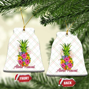 Tropical Floral Pineapple Aloha Hawaii Ceramic Ornament Hawaiian Island Vacation Graphic TS12 Print Your Wear