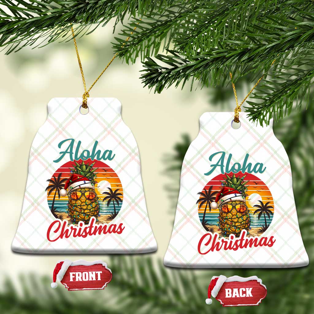 Aloha Tropical Pineapple Christmas Ceramic Ornament Vintage Beach Xmas Gift TS12 Print Your Wear